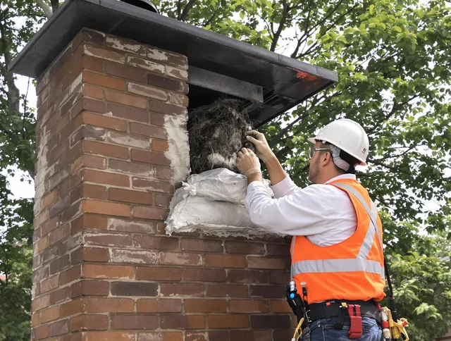 Humane removal of debris and animals by Smithfield Chimney Sweep in Smithfield, RI