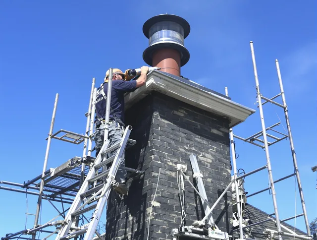 Sturdy chimney crown finished by Smithfield Chimney Sweep in Smithfield, RI