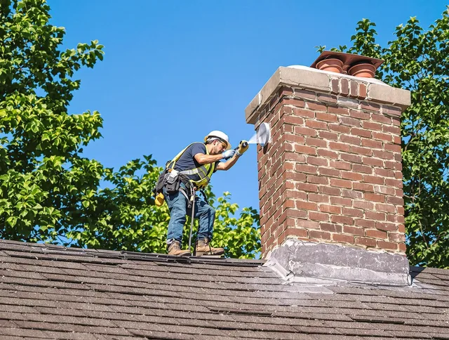 Smithfield Chimney Sweep performing an inspection with advanced tools in Smithfield, RI
