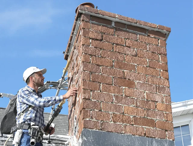 Brickwork for a chimney rebuild by Smithfield Chimney Sweep in Smithfield, RI