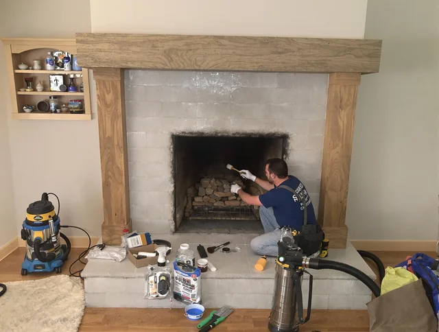 Detailed creosote removal process by Smithfield Chimney Sweep in Smithfield, RI